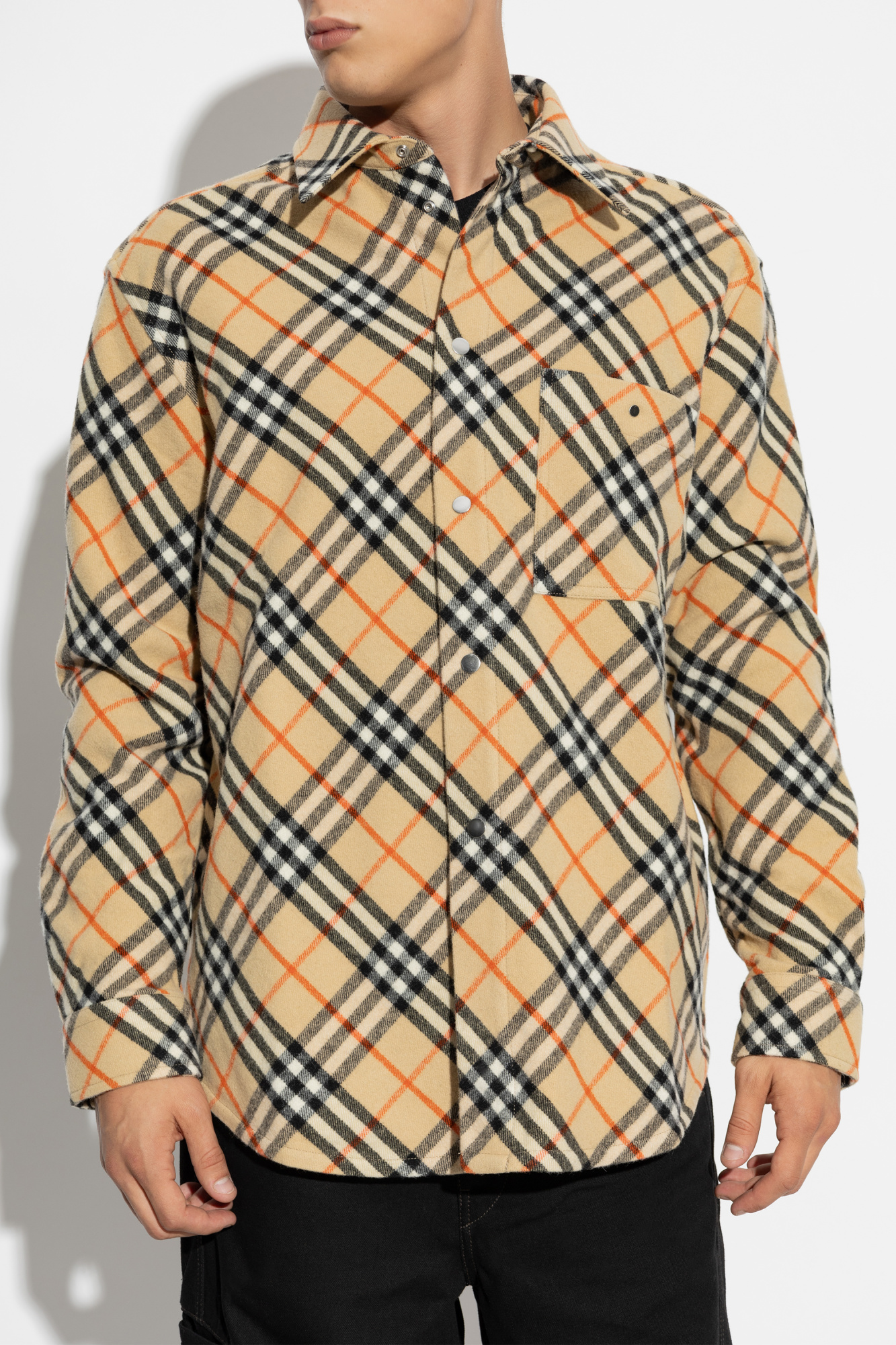 Burberry Shirt with check pattern Men s Clothing Vitkac